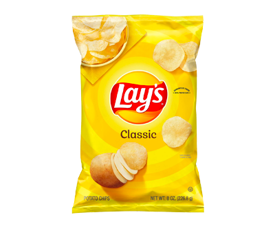 Delicious Lay's Potato Chips, Classic, 8 oz Bag
